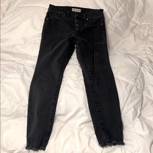 Madewell grey skinnies